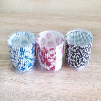 1042 Хартиени форми за мъфини чашки за мини мъфини 100 броя в комплект, снимка 7 - Форми - 31066010
