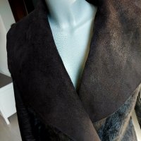 Дамско палто с косъм и кожа, снимка 4 - Палта, манта - 38657389