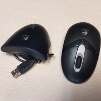 Мишка Logitech безжична с приемник , снимка 2 - Клавиатури и мишки - 44566640