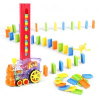 Детско музикално локомотивче редящо домино плочки, снимка 3 - Електрически играчки - 34053643