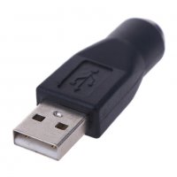 Преходник 2 бр PS / 2 мъжки към USB женски порт адаптер конектор за компютърна клавиатура мишка лапт, снимка 13 - Кабели и адаптери - 38403316