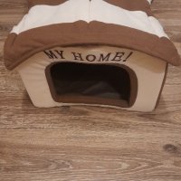Нова топла и уютна къщичка за куче или коте, снимка 1 - За кучета - 42683485