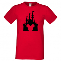 Мъжка тениска Mickey Head Disney Castle Подарък,Изненада,Рожден ден, снимка 9 - Тениски - 36576011