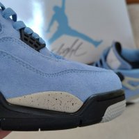 Nike Air Jordan 4 Retro University Blue Unc размер 44 номер нови обувки Кецове оригинални , снимка 5 - Кецове - 39029199