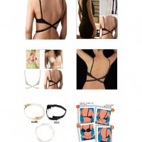 КОМПЛЕКТ УДЪЛЖИТЕЛИ ЗА СУТИЕН ЗА ГОЛ ГРЪБ - код  Low Back Bra Strap, снимка 2 - Други - 34280892