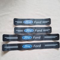 Карбонови стикери за прагове с емблема и надпис Форд Ford кола автомобил пикап бус ван, снимка 1 - Аксесоари и консумативи - 44168366