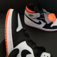 Nike Air Jordan 1 High Electro Orange Размер 42 Номер Нови Оригинални Обувки Кецове Мъжки Дамски Бял, снимка 10 - Кецове - 38584748