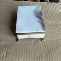 Стара мраморна кутия, снимка 4 - Антикварни и старинни предмети - 42049145