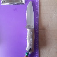 Нож стомана N690 с кания, снимка 2 - Ножове - 44273358