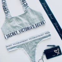 Комплект бюстие потник и прашки Victoria’s Secret , снимка 1 - Спортни екипи - 38116514