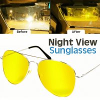 ХИТ Слънчеви очила за нощно шофиране мъжки дамски rayban авиатор, снимка 2 - Слънчеви и диоптрични очила - 34168999