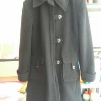 Черно палто кашмир кашмирено М Л размер , снимка 6 - Палта, манта - 29138063