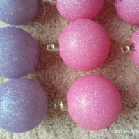 Розови лилави Сребърни топки, снимка 2 - Декорация за дома - 42757968