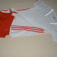 Адидас спортен комплект къс панталон с тениска марка , снимка 1 - Спортни екипи - 32020226