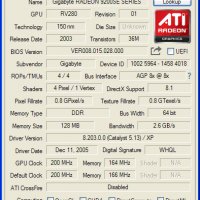 Видео карта ATi Radeon Gigabyte R9200 SE 128MB DDR 64bit AGP, снимка 9 - Видеокарти - 34250258
