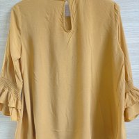 Блуза цвят горчица S, снимка 2 - Блузи с дълъг ръкав и пуловери - 35283415