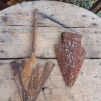 Старо ковано рало,плуг,лемиш, снимка 2 - Антикварни и старинни предмети - 38419634