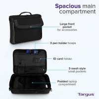 Чанта за лаптоп Targus TAR300, 15.6", Черна , снимка 2 - Лаптоп аксесоари - 38049294