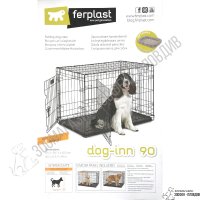 Ferplast Dog-Inn 60/75/90/105/120 - Сгъваема Клетка за Кучета - 5 размера, снимка 5 - За кучета - 32136401