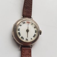 Стар сребърен механичен дамски часовник, снимка 4 - Антикварни и старинни предмети - 38972744