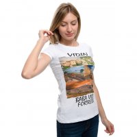 Нова дамска тениска с дигитален печат крепостта "Баба Вида", гр. Видин, снимка 16 - Тениски - 29964825