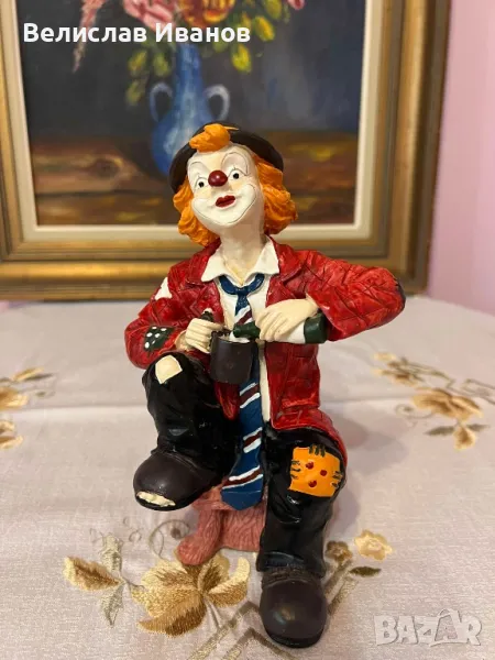 Винтидж фигура на клоун в отлично състояние., снимка 1