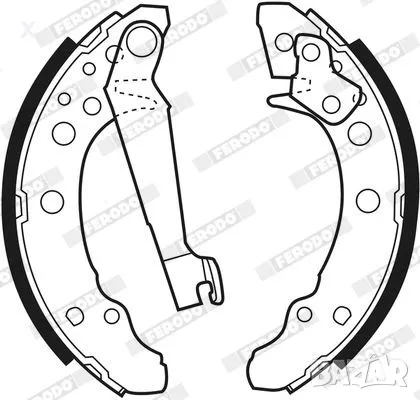 BENDIX 361216B ЗАДНИ ЧЕЛЮСТИ AUDI SEAT VW 1968-2009 OE 867698525X OE 171609525A  OE 191609525       , снимка 1