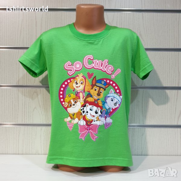 Нова детска тениска с дигитален печат PAW Patrol (Пес патрул) - So Cute, снимка 1