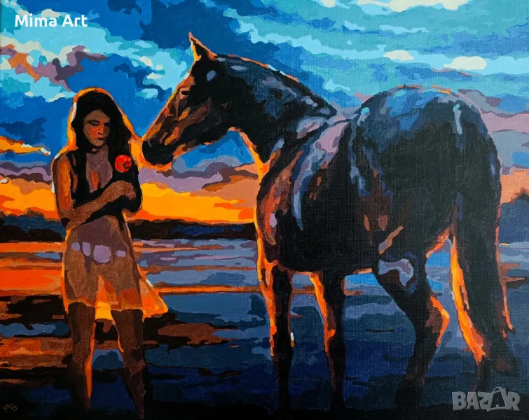 Картина рисувана по номера, снимка 1