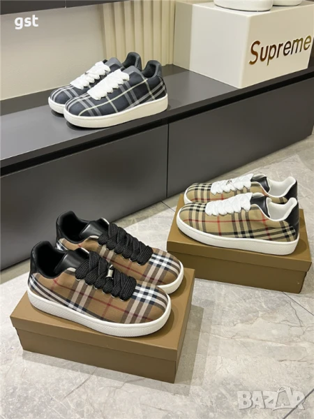 Уникални Редки Burberry Shoes Маратонки Кецове Унисекс Мъжки дамски обувки, снимка 1