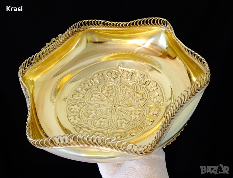 Бронзова салатиера,фруктиера 24 см.,маркирана. , снимка 1