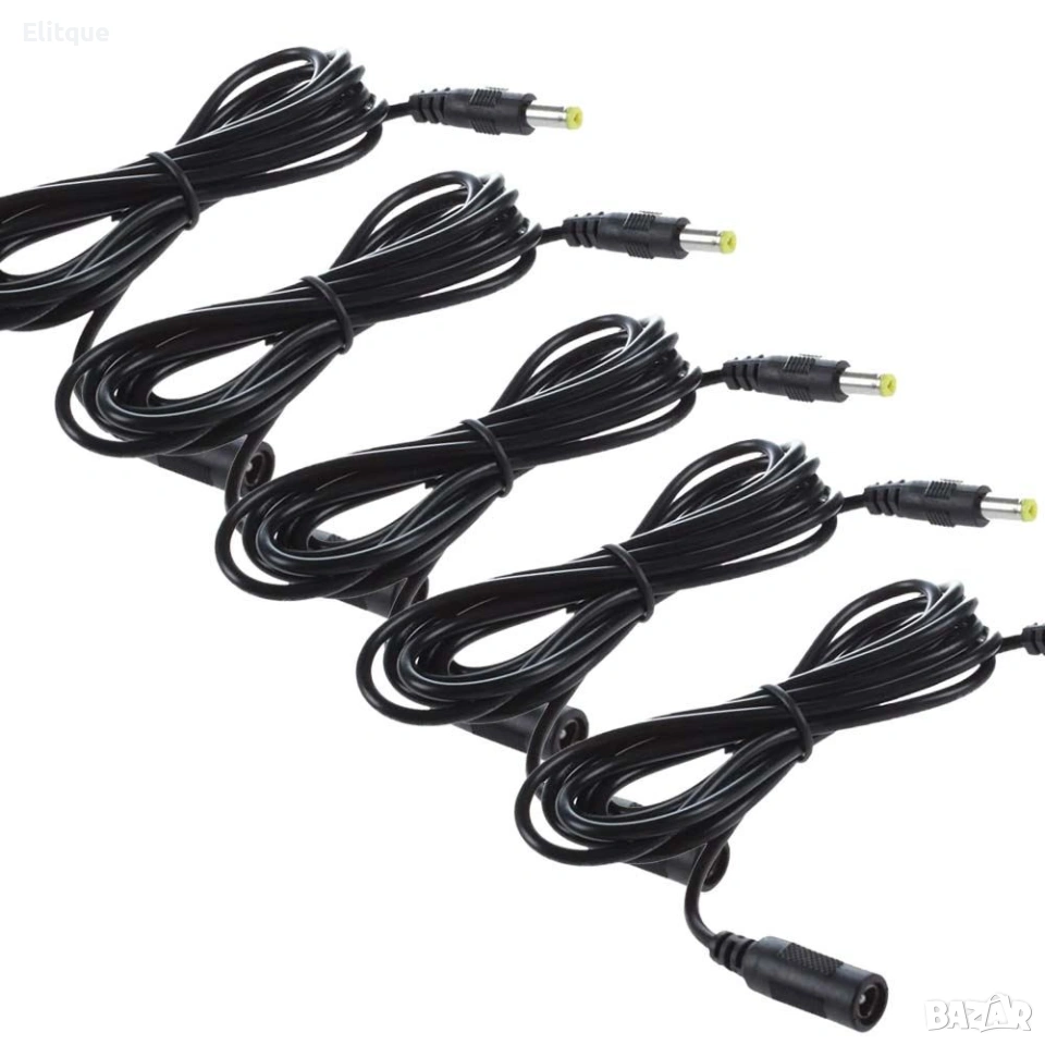 5бр. Удължителен кабел за камери - 3м, снимка 1
