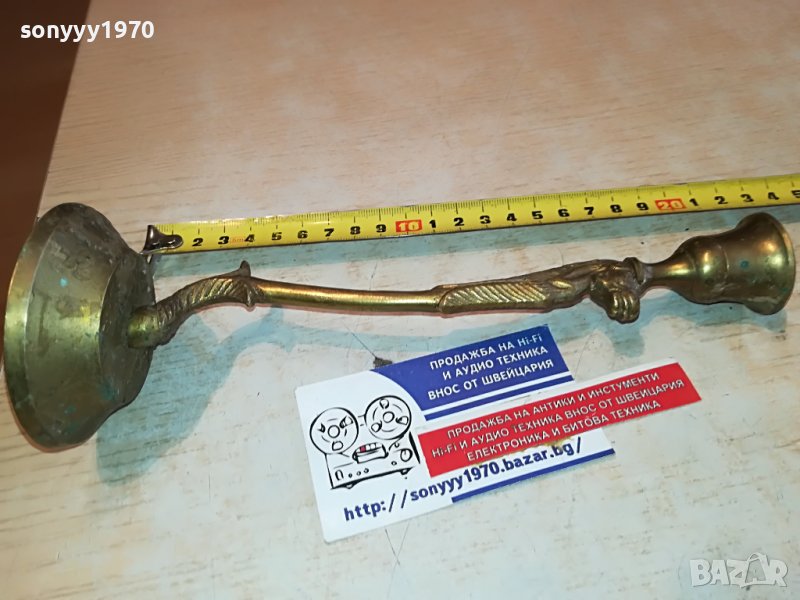 СВЕЩНИК КОН-МЕД МЕСИНГ ВНОС SWISS 2102231634, снимка 1