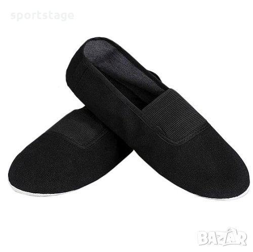 Цвички за гимнастика, балет и танци. Изработени от здрав памучен плат с цяла кожена подметка, снимка 1