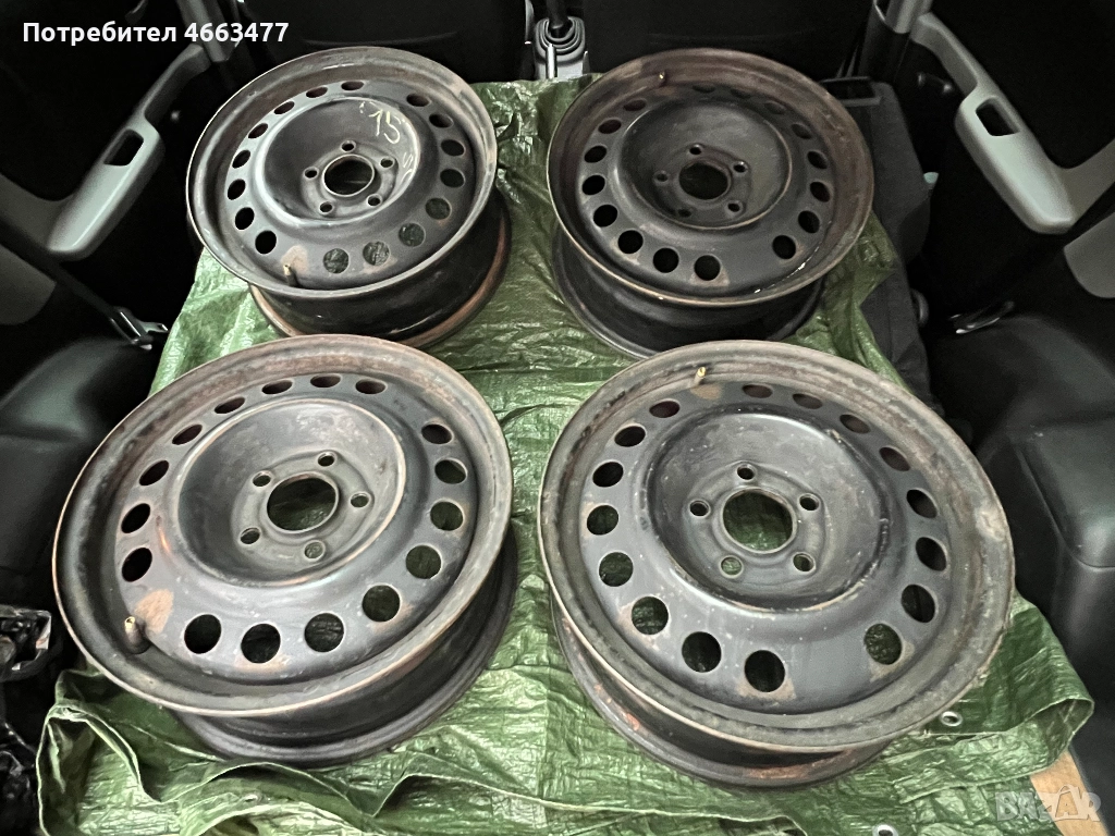 Стоманени джанти 15ки 5х110 GM Opel, снимка 1