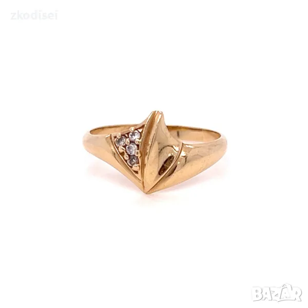 Златен дамски пръстен 1,97гр. 14кр.проба:585 размер:53 модел:29920-1, снимка 1