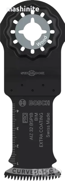 Нож PRO AIZ 32 BSPIB за многофункционален инструмент, 32 x 50 mm за дърво Bosch, снимка 1