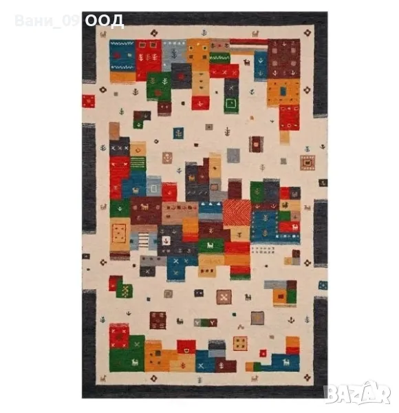 Ръчно тъкан вълнен килим , снимка 1