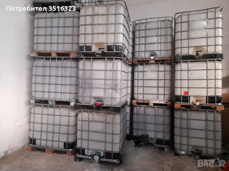 ПВЦ бидони 1000 л , снимка 1