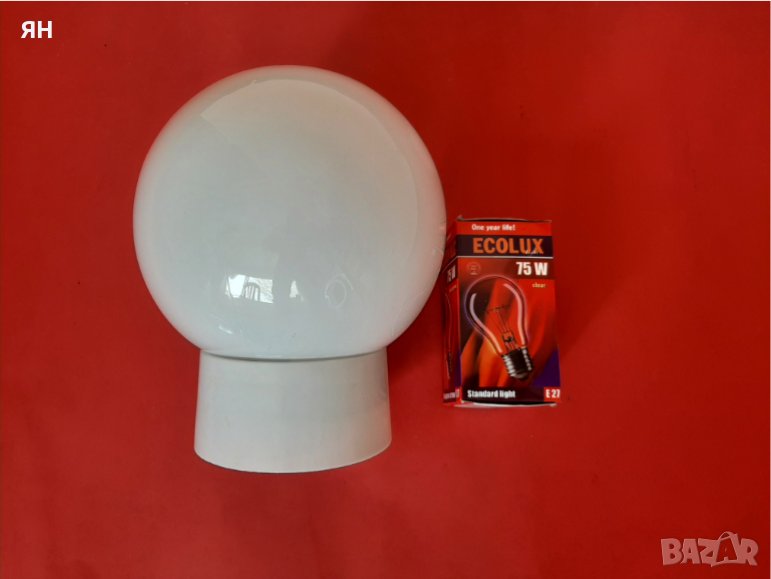 Плафон тип Топка за открит монтаж +Крушка, снимка 1