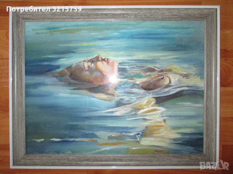 Оригинална Картина масло картон,по Изабел Емрих 46х36см., снимка 1