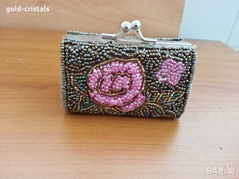 Ретро чантичка портмоне с мъниста , снимка 1