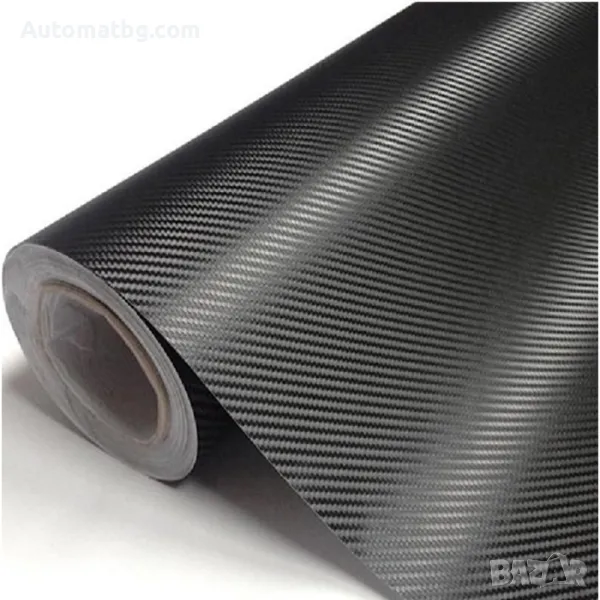 Карбоново фолио Automat, 3M технология, 152см широчина, Черен мат, снимка 1