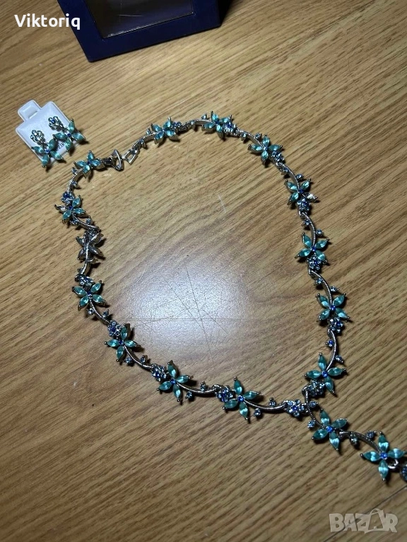 Дамско колие сваровски, снимка 1