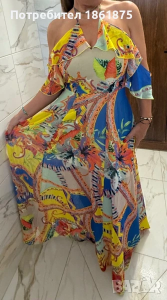 Ефирна дълга рокля, снимка 1