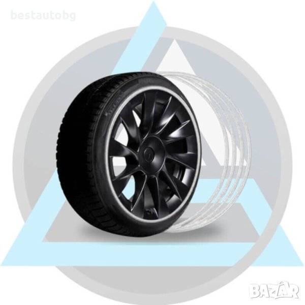 Декоративна лента за джанти - Бяла, снимка 1