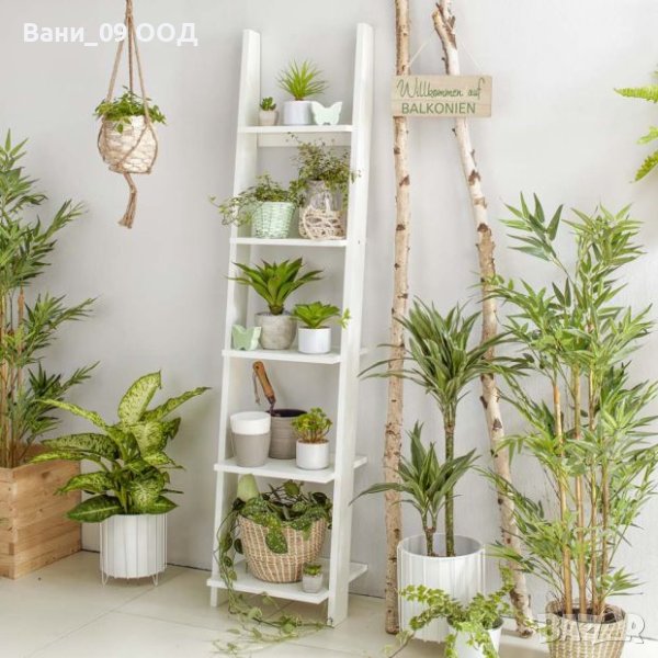 Висока стълбовидна етажерка в 2 цвята , снимка 1