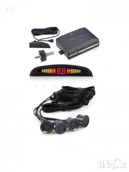 Парктроник с четири сензора цвят графит, снимка 1