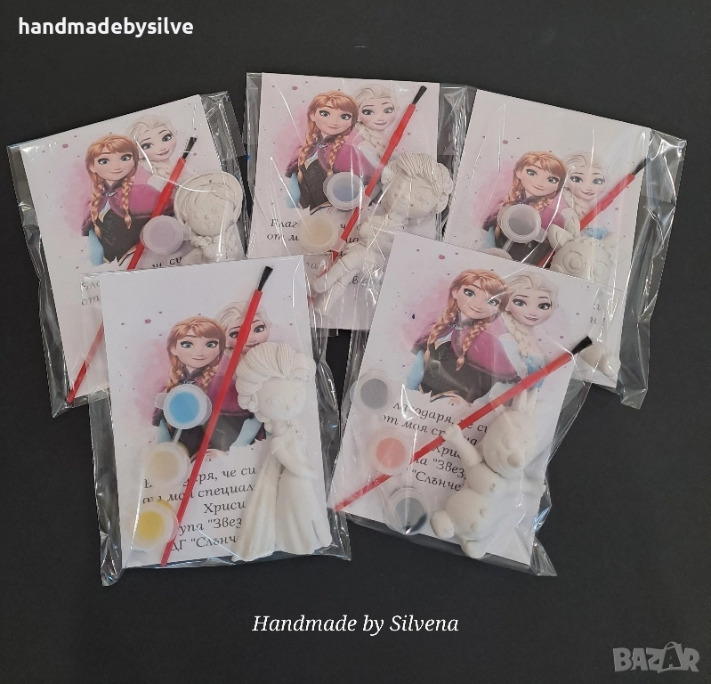 гипсови фигурки за оцветяване Елза и Анна Замръзналото кралство , снимка 1