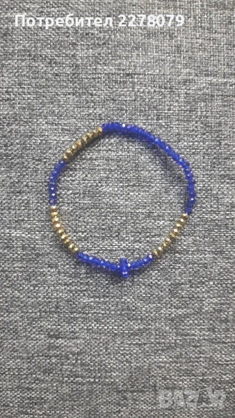 Гривна от кристали - ръчна изработка, снимка 1